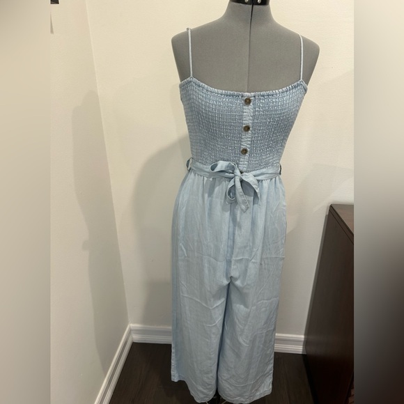 Love Tree Pants - LOVE TREE - Spaghetti Strap Wide Leg Jumpsuit Size M